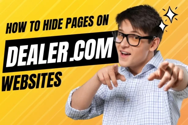 Hiding Pages on Dealer.com Websites