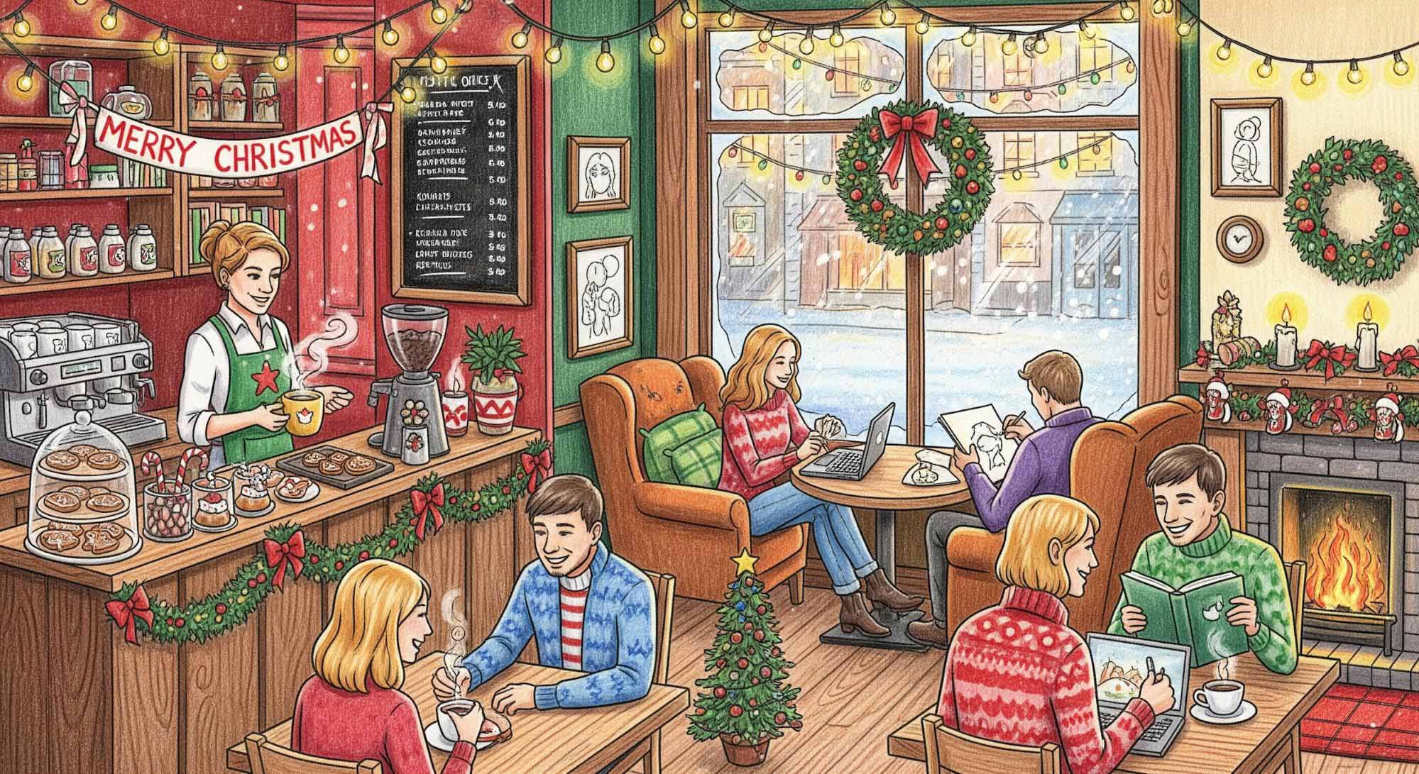 Starbucks Christmas cafe