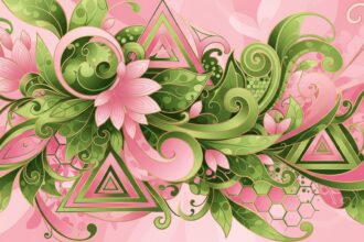 Wicked For Good abstract floral design