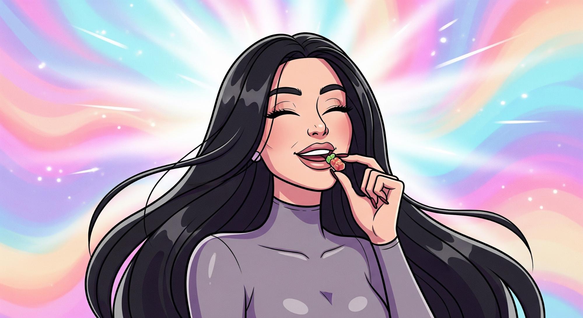 woman taking Lemme supplements