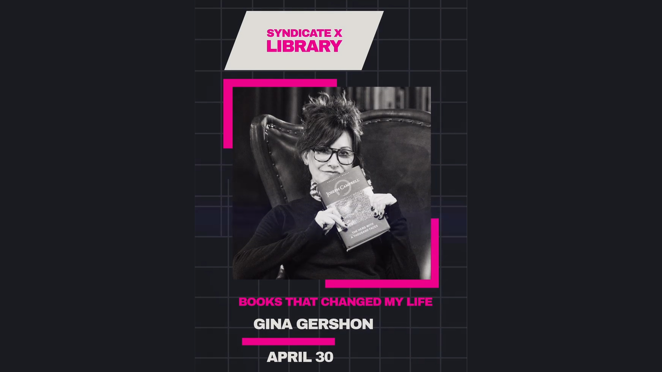 actress Gina Gershon reflecting on Joseph Campbell's monomyth and the hero's journey