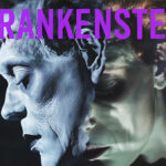 Illustration suggesting Frankenstein’s creature and the metaphor of wearing a mask to hide inner wounds