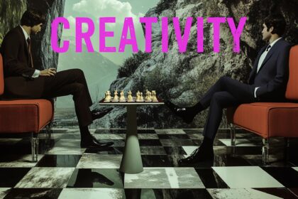 Chess pieces representing creative problem solving in leadership